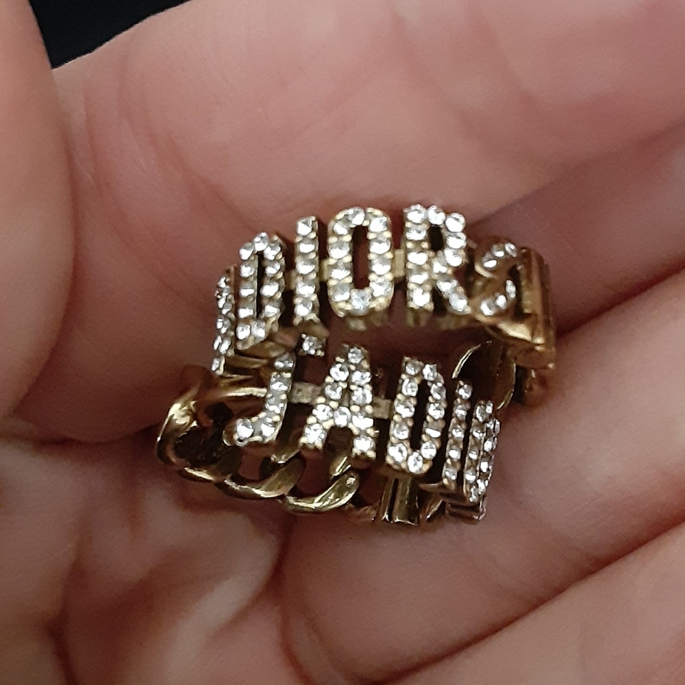 Dior Aged Gold Hoop Earrings cute!! 💞